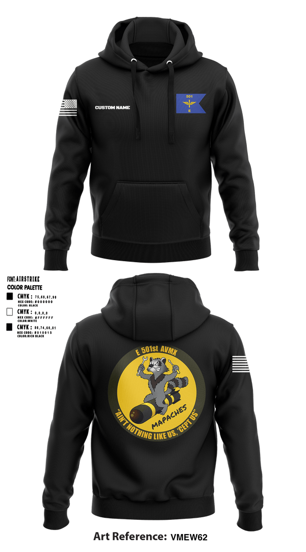 Hoodie, E 501st 1 AD, CAB AVMX, Army, Teamtime, Team time, sublimation, custom sports apparel, team uniforms, spirit wear, spiritwear, sports uniforms, custom shirts, team store, custom team store, fundraiser sports, apparel fundraiser