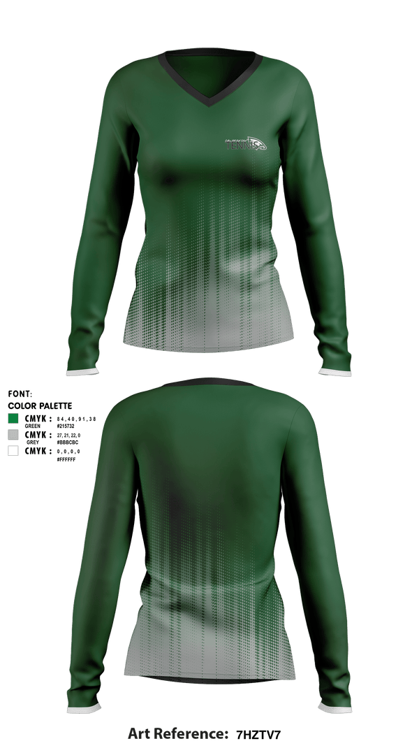 Women's Long Sleeve Vneck Shirt, Collins Hill High School Tennis, Tennis, Teamtime, Team time, sublimation, custom sports apparel, team uniforms, spirit wear, spiritwear, sports uniforms, custom shirts, team store, custom team store, fundraiser sports, apparel fundraiser