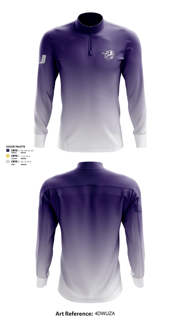 Quarter Zip Jacket, San Antonio Predators Basketball, Men's Basketball, Teamtime, Team time, sublimation, custom sports apparel, team uniforms, spirit wear, spiritwear, sports uniforms, custom shirts, team store, custom team store, fundraiser sports, apparel fundraiser