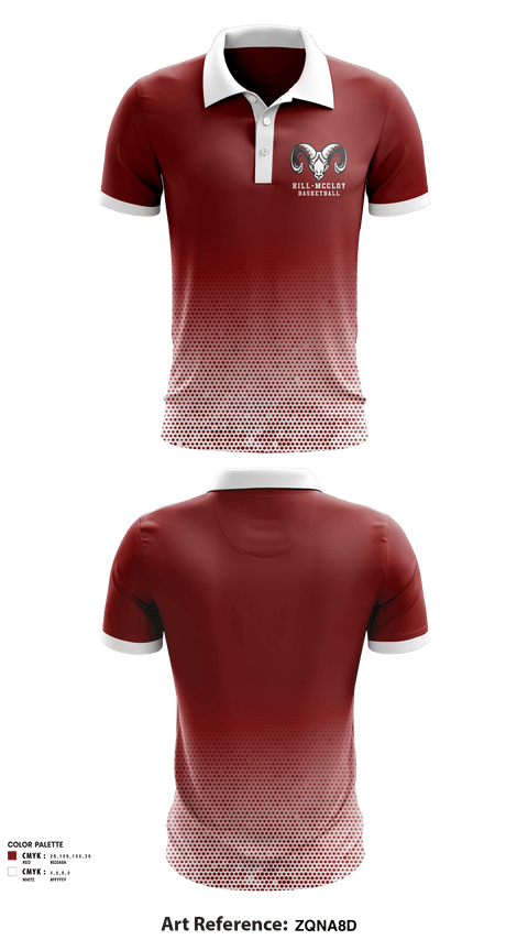 Short Sleeve Performance Polo, Hill-McCloy High School Basketball, Men's Basketball, Teamtime, Team time, sublimation, custom sports apparel, team uniforms, spirit wear, spiritwear, sports uniforms, custom shirts, team store, custom team store, fundraiser sports, apparel fundraiser