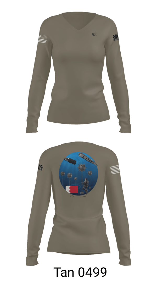 Women's Long Sleeve Vneck Shirt, , Navy, Teamtime, Team time, sublimation, custom sports apparel, team uniforms, spirit wear, spiritwear, sports uniforms, custom shirts, team store, custom team store, fundraiser sports, apparel fundraiser