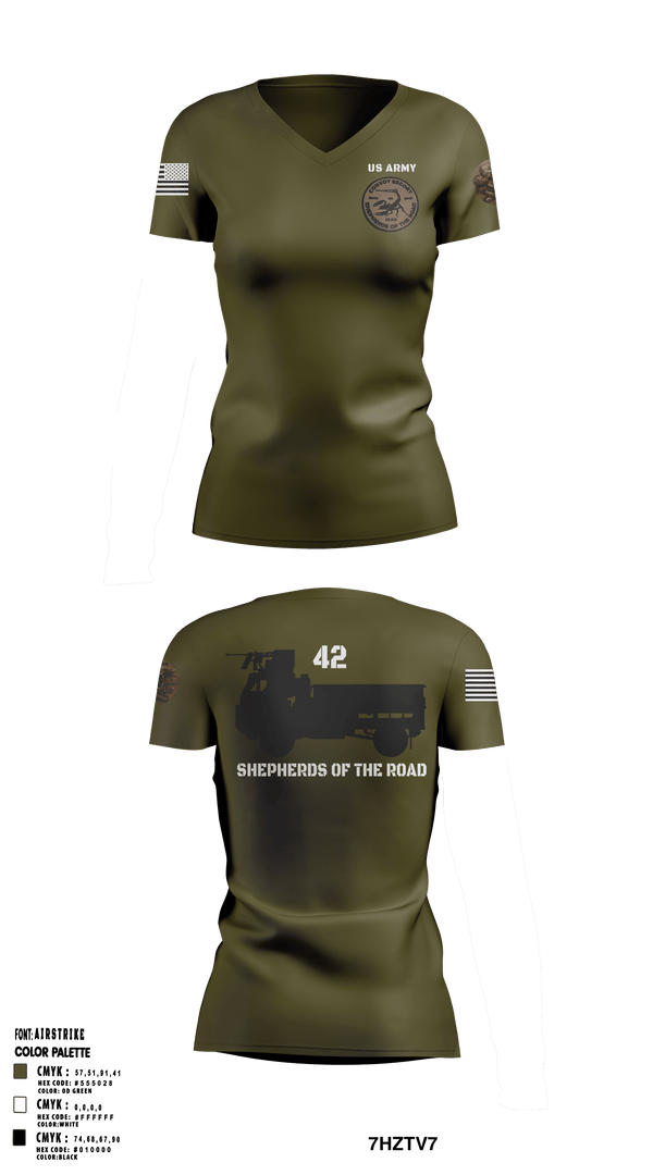 Women's Short Sleeve Vneck Shirt, , Army, Teamtime, Team time, sublimation, custom sports apparel, team uniforms, spirit wear, spiritwear, sports uniforms, custom shirts, team store, custom team store, fundraiser sports, apparel fundraiser