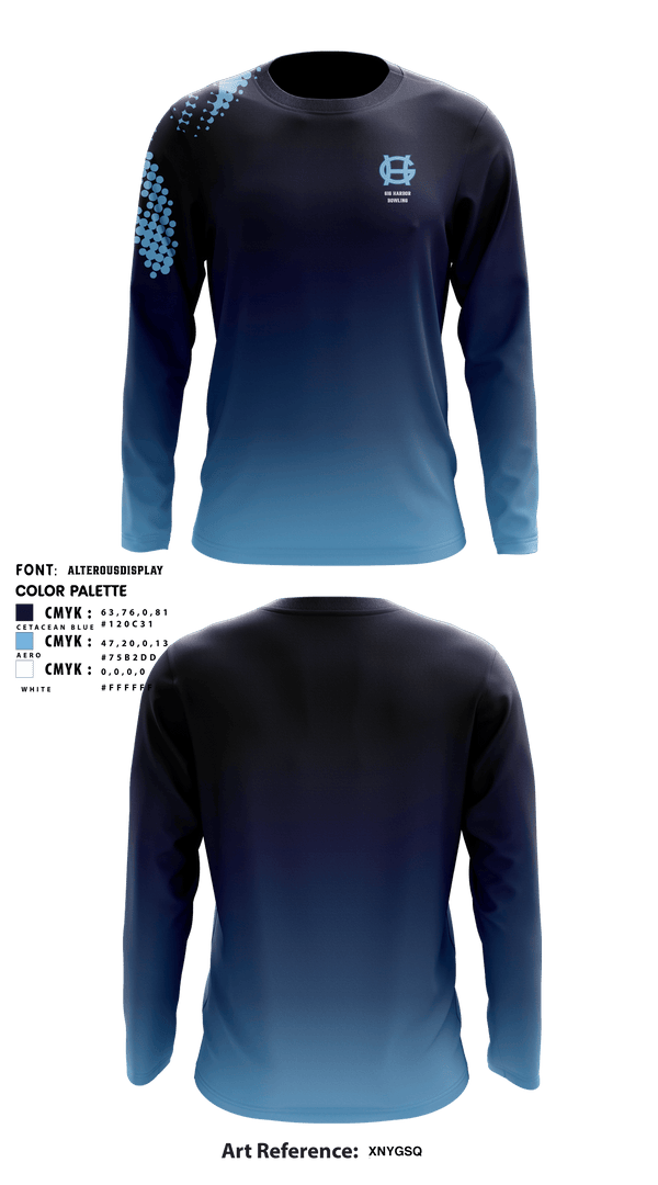 Long Sleeve Performance Shirt, Gig Harbor High School Bowling, Bowling, Teamtime, Team time, sublimation, custom sports apparel, team uniforms, spirit wear, spiritwear, sports uniforms, custom shirts, team store, custom team store, fundraiser sports, apparel fundraiser