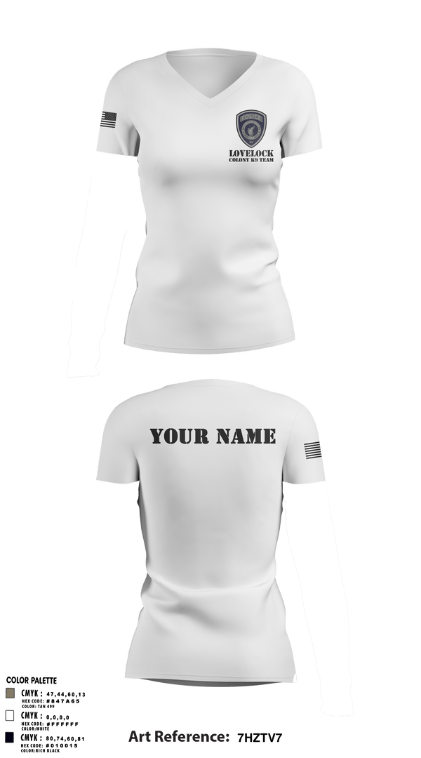Women's Short Sleeve Vneck Shirt, , Police, Teamtime, Team time, sublimation, custom sports apparel, team uniforms, spirit wear, spiritwear, sports uniforms, custom shirts, team store, custom team store, fundraiser sports, apparel fundraiser