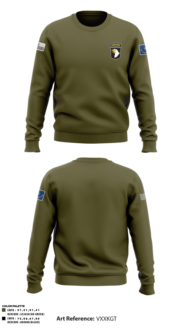 Crew Neck Sweatshirt, , Army, Teamtime, Team time, sublimation, custom sports apparel, team uniforms, spirit wear, spiritwear, sports uniforms, custom shirts, team store, custom team store, fundraiser sports, apparel fundraiser