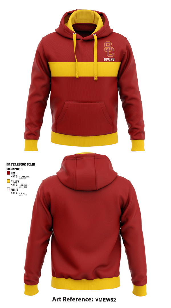Hoodie, University Of Southern California Diving, Spirit Store, Teamtime, Team time, sublimation, custom sports apparel, team uniforms, spirit wear, spiritwear, sports uniforms, custom shirts, team store, custom team store, fundraiser sports, apparel fundraiser