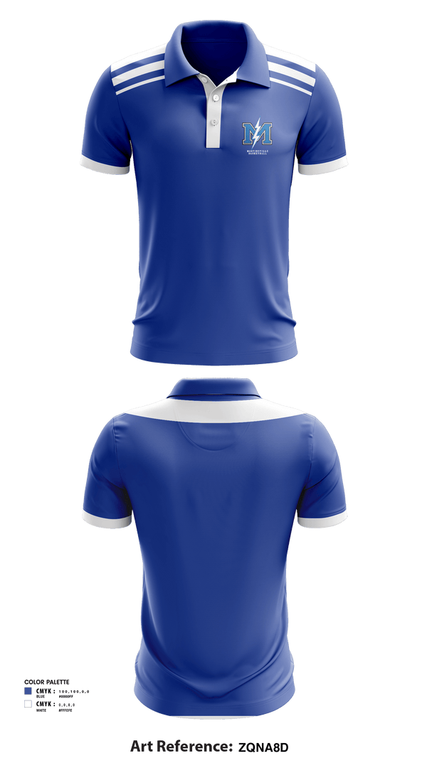 Short Sleeve Performance Polo, Martinsville Senior High School Basketball, Women's Basketball, Teamtime, Team time, sublimation, custom sports apparel, team uniforms, spirit wear, spiritwear, sports uniforms, custom shirts, team store, custom team store, fundraiser sports, apparel fundraiser