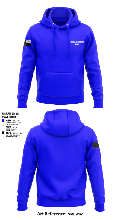 Hoodie, Detachment 340, Air Force, Teamtime, Team time, sublimation, custom sports apparel, team uniforms, spirit wear, spiritwear, sports uniforms, custom shirts, team store, custom team store, fundraiser sports, apparel fundraiser