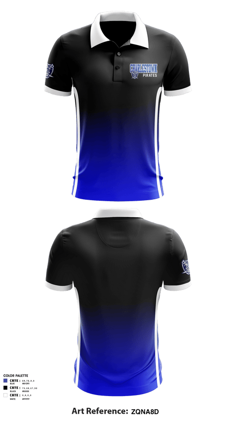 Short Sleeve Performance Polo, Charlestown Pirates, Football, Teamtime, Team time, sublimation, custom sports apparel, team uniforms, spirit wear, spiritwear, sports uniforms, custom shirts, team store, custom team store, fundraiser sports, apparel fundraiser