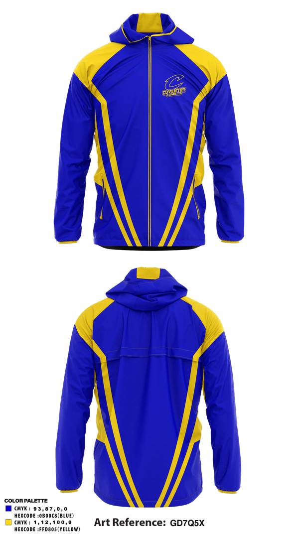 Windbreaker, Coventry Comets Wrestling, Wrestling, Teamtime, Team time, sublimation, custom sports apparel, team uniforms, spirit wear, spiritwear, sports uniforms, custom shirts, team store, custom team store, fundraiser sports, apparel fundraiser