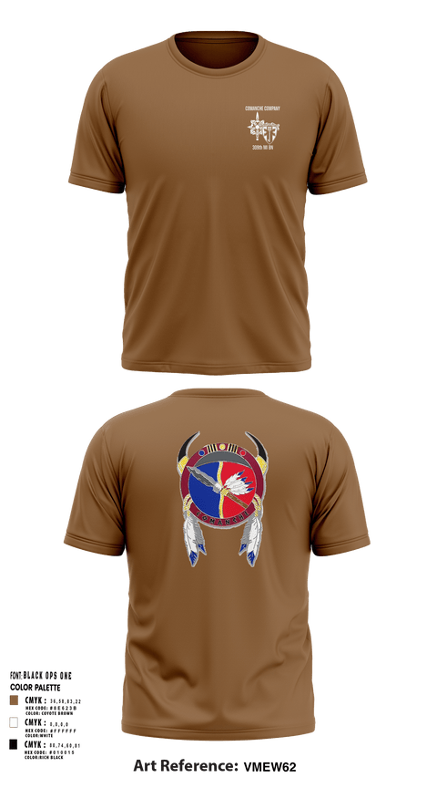 Short Sleeve Performance Shirt, Comanche, 309th MI BN, , Teamtime, Team time, sublimation, custom sports apparel, team uniforms, spirit wear, spiritwear, sports uniforms, custom shirts, team store, custom team store, fundraiser sports, apparel fundraiser