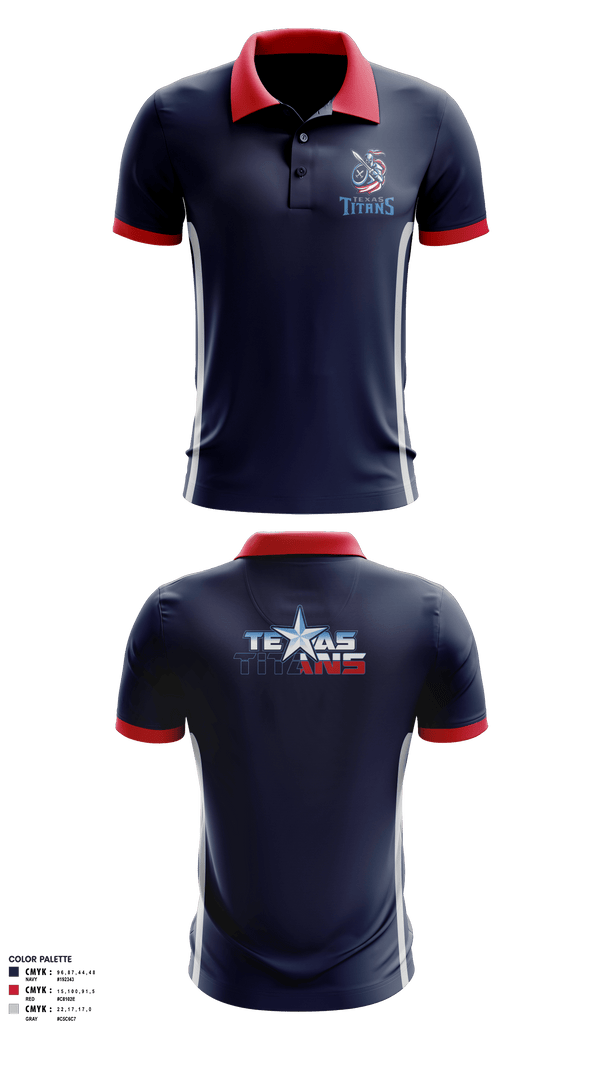 Short Sleeve Performance Polo, Tomball Titans Youth Football, Football, Teamtime, Team time, sublimation, custom sports apparel, team uniforms, spirit wear, spiritwear, sports uniforms, custom shirts, team store, custom team store, fundraiser sports, apparel fundraiser