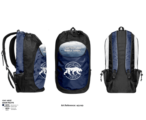 Gear Bag, Surprise Lake Middle School Basketball, Men's Basketball, Teamtime, Team time, sublimation, custom sports apparel, team uniforms, spirit wear, spiritwear, sports uniforms, custom shirts, team store, custom team store, fundraiser sports, apparel fundraiser