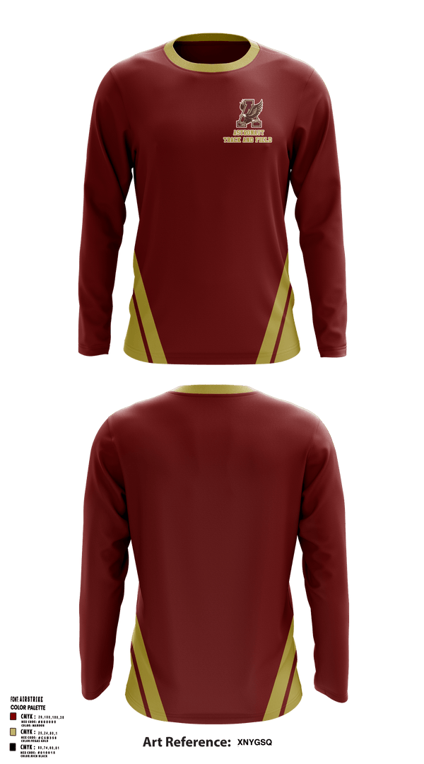 Long Sleeve Performance Shirt, Astronaut High School Track, Track & Field, Teamtime, Team time, sublimation, custom sports apparel, team uniforms, spirit wear, spiritwear, sports uniforms, custom shirts, team store, custom team store, fundraiser sports, apparel fundraiser