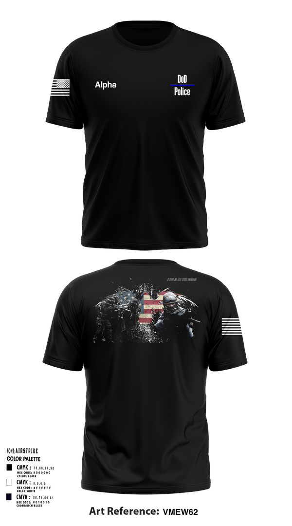 Short Sleeve Performance Shirt, DoD Police, Police, Teamtime, Team time, sublimation, custom sports apparel, team uniforms, spirit wear, spiritwear, sports uniforms, custom shirts, team store, custom team store, fundraiser sports, apparel fundraiser