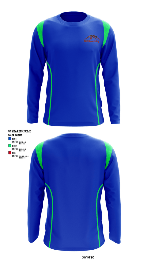 Long Sleeve Performance Shirt, E&D Remodeling and Siding LLC, , Teamtime, Team time, sublimation, custom sports apparel, team uniforms, spirit wear, spiritwear, sports uniforms, custom shirts, team store, custom team store, fundraiser sports, apparel fundraiser