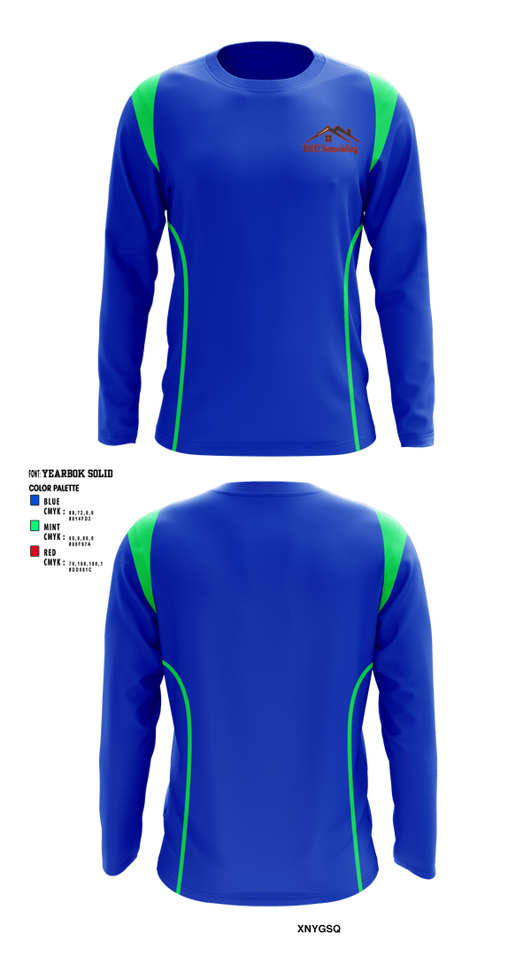 Long Sleeve Performance Shirt, E&D Remodeling and Siding LLC, , Teamtime, Team time, sublimation, custom sports apparel, team uniforms, spirit wear, spiritwear, sports uniforms, custom shirts, team store, custom team store, fundraiser sports, apparel fundraiser