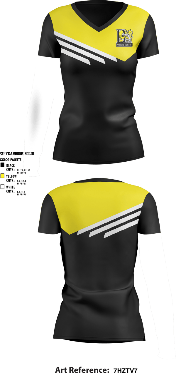 Women's Short Sleeve Vneck Shirt, Beman Middle School, Spirit Store, Teamtime, Team time, sublimation, custom sports apparel, team uniforms, spirit wear, spiritwear, sports uniforms, custom shirts, team store, custom team store, fundraiser sports, apparel fundraiser