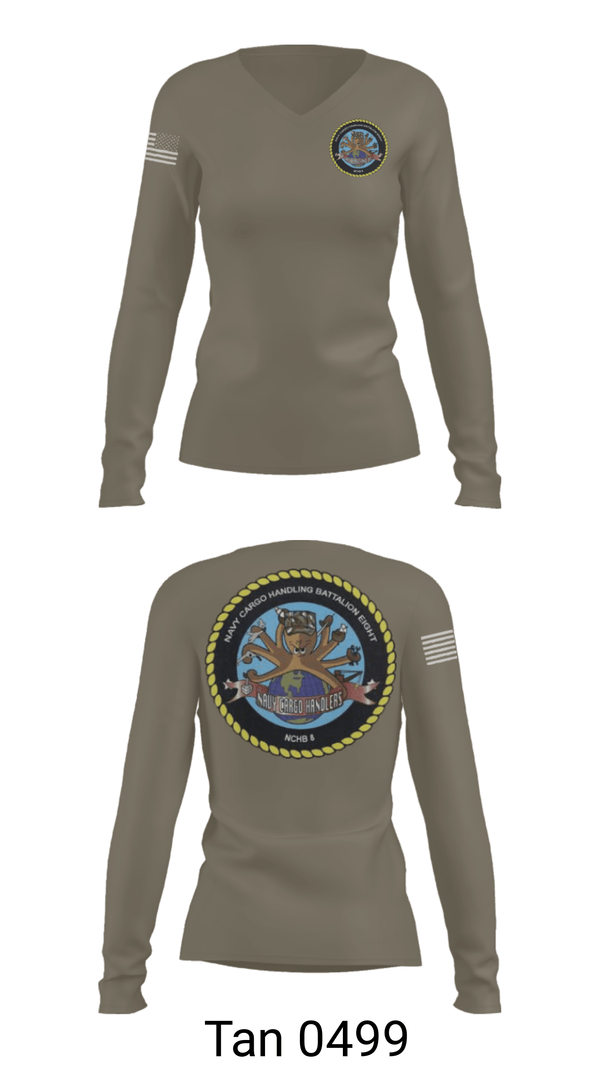 Women's Long Sleeve Vneck Shirt, , Navy, Teamtime, Team time, sublimation, custom sports apparel, team uniforms, spirit wear, spiritwear, sports uniforms, custom shirts, team store, custom team store, fundraiser sports, apparel fundraiser