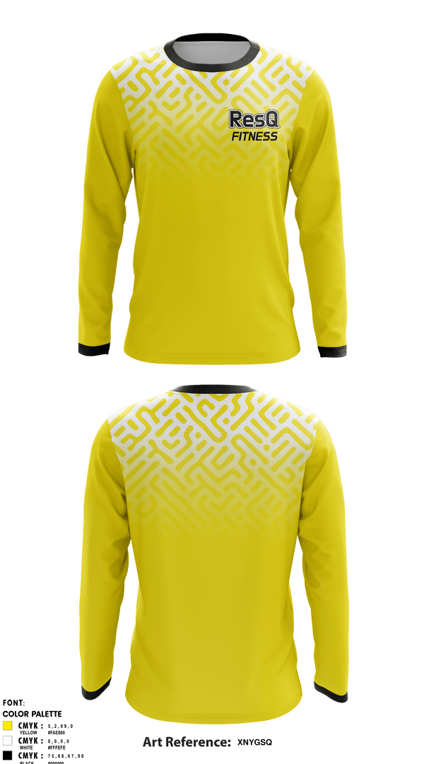 Long Sleeve Performance Shirt, ResQ Fitness, , Teamtime, Team time, sublimation, custom sports apparel, team uniforms, spirit wear, spiritwear, sports uniforms, custom shirts, team store, custom team store, fundraiser sports, apparel fundraiser
