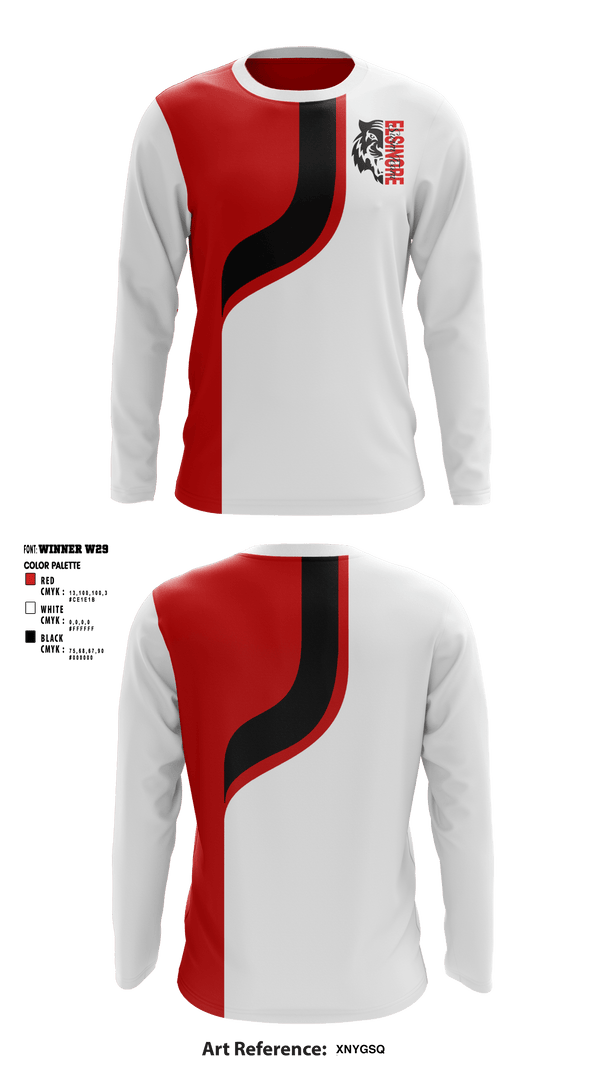 Long Sleeve Performance Shirt, Elsinore High School Swimming, Swimming, Teamtime, Team time, sublimation, custom sports apparel, team uniforms, spirit wear, spiritwear, sports uniforms, custom shirts, team store, custom team store, fundraiser sports, apparel fundraiser