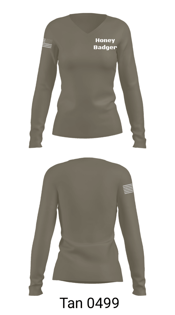 Women's Long Sleeve Vneck Shirt, , Army, Teamtime, Team time, sublimation, custom sports apparel, team uniforms, spirit wear, spiritwear, sports uniforms, custom shirts, team store, custom team store, fundraiser sports, apparel fundraiser