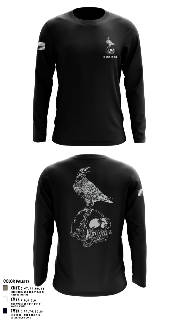 Long Sleeve Performance Shirt, E CO 2-39, Army, Teamtime, Team time, sublimation, custom sports apparel, team uniforms, spirit wear, spiritwear, sports uniforms, custom shirts, team store, custom team store, fundraiser sports, apparel fundraiser