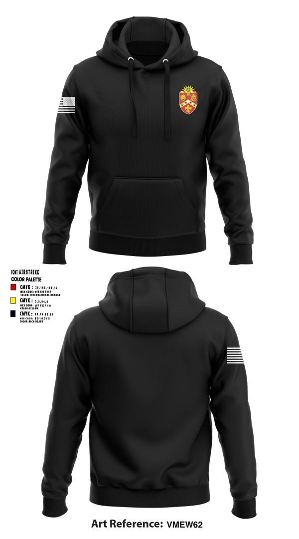 Hoodie, HHB 3rd Battalion, 3rd Field Artillery, , Teamtime, Team time, sublimation, custom sports apparel, team uniforms, spirit wear, spiritwear, sports uniforms, custom shirts, team store, custom team store, fundraiser sports, apparel fundraiser