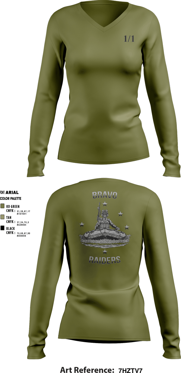 Women's Long Sleeve Vneck Shirt, v 1/1, Marines, Teamtime, Team time, sublimation, custom sports apparel, team uniforms, spirit wear, spiritwear, sports uniforms, custom shirts, team store, custom team store, fundraiser sports, apparel fundraiser