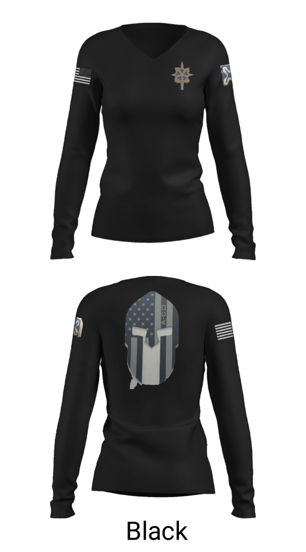 Women's Long Sleeve Vneck Shirt, , National Guard, Teamtime, Team time, sublimation, custom sports apparel, team uniforms, spirit wear, spiritwear, sports uniforms, custom shirts, team store, custom team store, fundraiser sports, apparel fundraiser