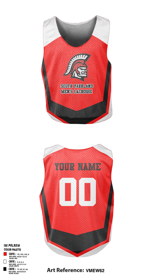 Mens Lacrosse Pinnie, South Parkland Youth Association Lacrosse, Men's Lacrosse, Teamtime, Team time, sublimation, custom sports apparel, team uniforms, spirit wear, spiritwear, sports uniforms, custom shirts, team store, custom team store, fundraiser sports, apparel fundraiser