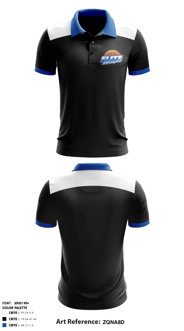 Short Sleeve Performance Polo, Elite Mixtapes, Men's Basketball, Teamtime, Team time, sublimation, custom sports apparel, team uniforms, spirit wear, spiritwear, sports uniforms, custom shirts, team store, custom team store, fundraiser sports, apparel fundraiser