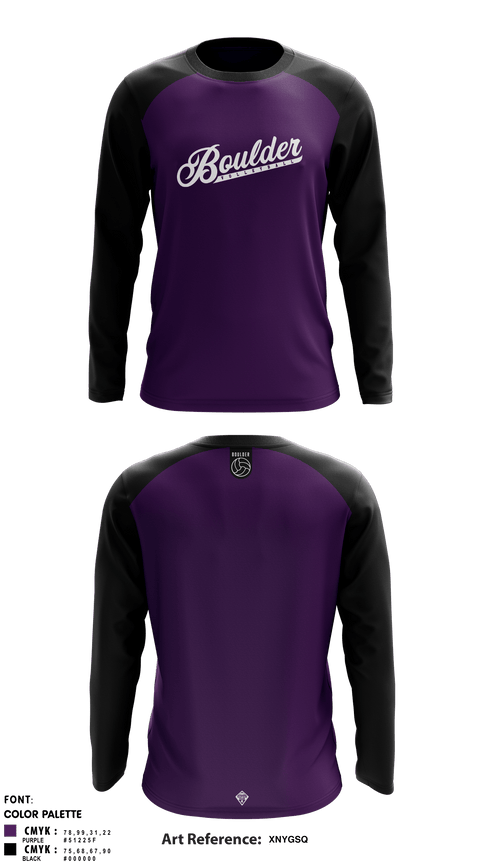 Long Sleeve Performance Shirt, Boulder High School Boys Volleyball, Men's Volleyball, Teamtime, Team time, sublimation, custom sports apparel, team uniforms, spirit wear, spiritwear, sports uniforms, custom shirts, team store, custom team store, fundraiser sports, apparel fundraiser