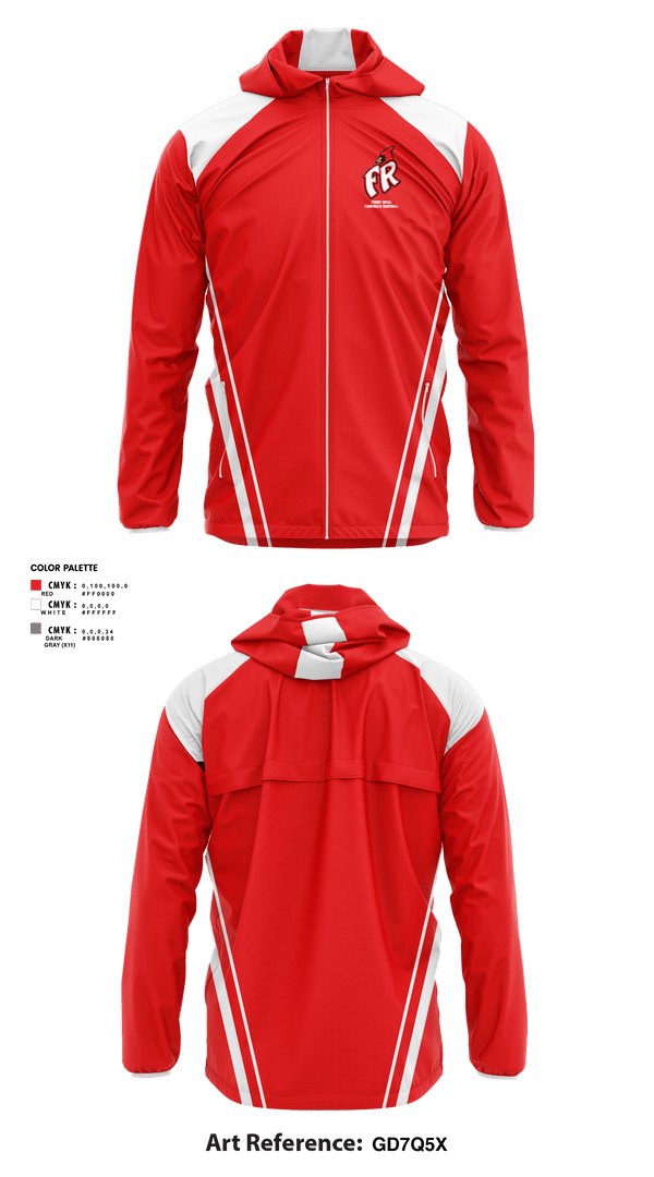 Windbreaker, Front Royal Cardinals Baseball, Baseball, Teamtime, Team time, sublimation, custom sports apparel, team uniforms, spirit wear, spiritwear, sports uniforms, custom shirts, team store, custom team store, fundraiser sports, apparel fundraiser