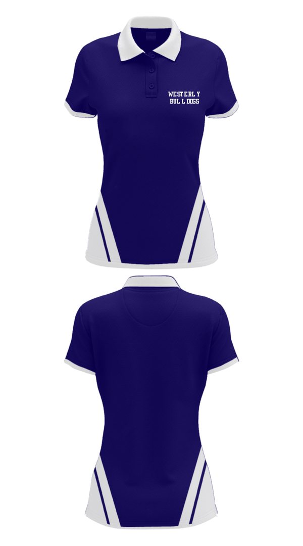 Women's Short Sleeve Performance Polo, Westerly Bulldogs, Men's Basketball, Teamtime, Team time, sublimation, custom sports apparel, team uniforms, spirit wear, spiritwear, sports uniforms, custom shirts, team store, custom team store, fundraiser sports, apparel fundraiser
