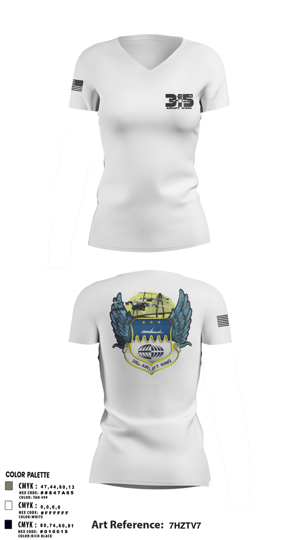 Women's Short Sleeve Vneck Shirt, , Air Force, Teamtime, Team time, sublimation, custom sports apparel, team uniforms, spirit wear, spiritwear, sports uniforms, custom shirts, team store, custom team store, fundraiser sports, apparel fundraiser