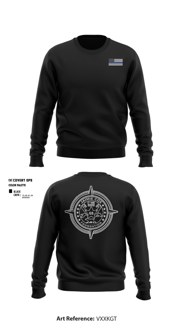 Crew Neck Sweatshirt, Jaimie Cox Foundation, , Teamtime, Team time, sublimation, custom sports apparel, team uniforms, spirit wear, spiritwear, sports uniforms, custom shirts, team store, custom team store, fundraiser sports, apparel fundraiser