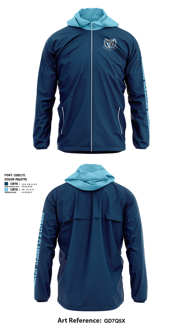 Windbreaker, Pinnacle Classical Academy, Spirit Store, Teamtime, Team time, sublimation, custom sports apparel, team uniforms, spirit wear, spiritwear, sports uniforms, custom shirts, team store, custom team store, fundraiser sports, apparel fundraiser