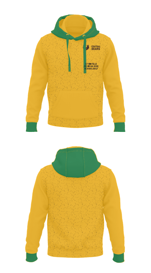 Hoodie, Evansville Central High School Golf, Golf, Teamtime, Team time, sublimation, custom sports apparel, team uniforms, spirit wear, spiritwear, sports uniforms, custom shirts, team store, custom team store, fundraiser sports, apparel fundraiser