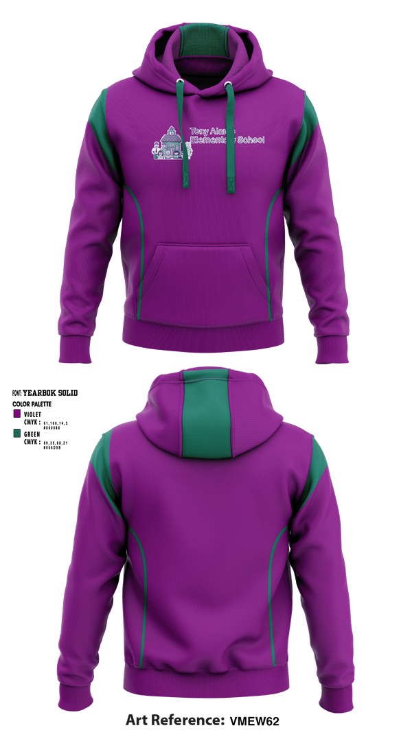 Hoodie, Tony Alamo Elementary School, Spirit Store, Teamtime, Team time, sublimation, custom sports apparel, team uniforms, spirit wear, spiritwear, sports uniforms, custom shirts, team store, custom team store, fundraiser sports, apparel fundraiser