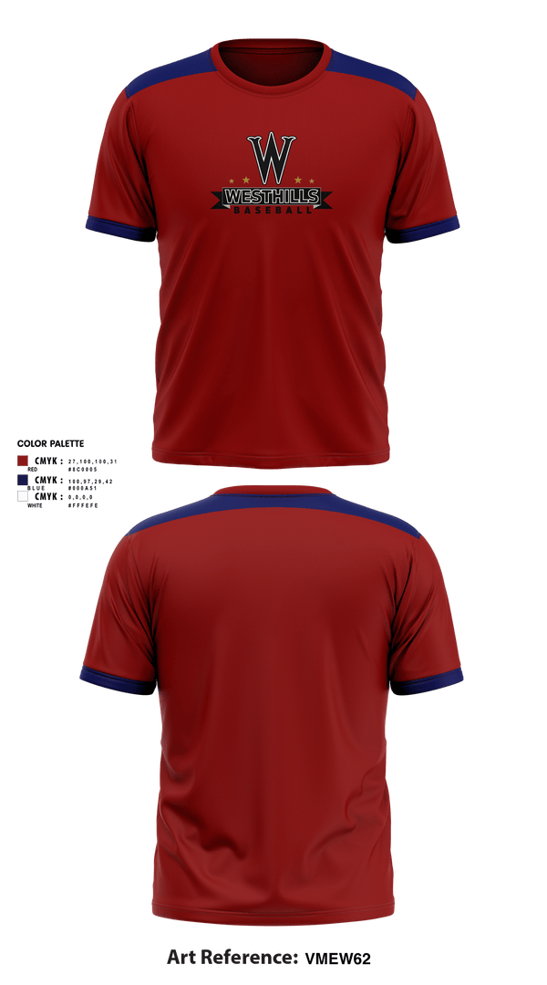 Short Sleeve Performance Shirt, Westhills Baseball, Baseball, Teamtime, Team time, sublimation, custom sports apparel, team uniforms, spirit wear, spiritwear, sports uniforms, custom shirts, team store, custom team store, fundraiser sports, apparel fundraiser