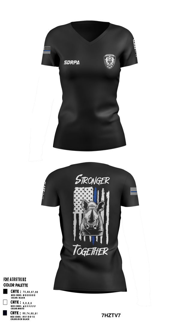 Women's Short Sleeve Vneck Shirt, SDRPA, Police, Teamtime, Team time, sublimation, custom sports apparel, team uniforms, spirit wear, spiritwear, sports uniforms, custom shirts, team store, custom team store, fundraiser sports, apparel fundraiser