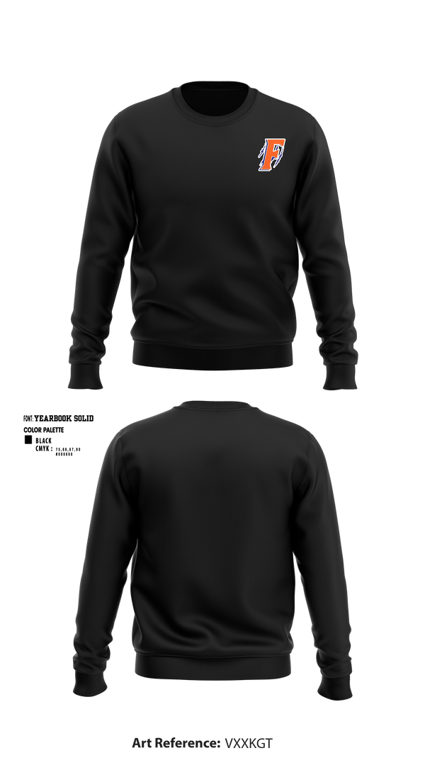 Crew Neck Sweatshirt, Floyd Henson Junior High School, Spirit Store, Teamtime, Team time, sublimation, custom sports apparel, team uniforms, spirit wear, spiritwear, sports uniforms, custom shirts, team store, custom team store, fundraiser sports, apparel fundraiser