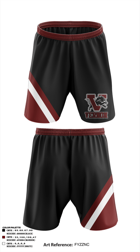 Athletic Shorts With Pockets, Vernon Middle School, Spirit Store, Teamtime, Team time, sublimation, custom sports apparel, team uniforms, spirit wear, spiritwear, sports uniforms, custom shirts, team store, custom team store, fundraiser sports, apparel fundraiser