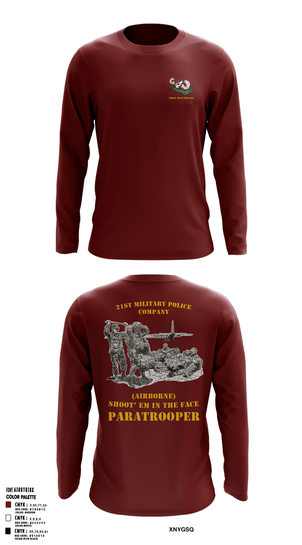 Short Sleeve Performance Shirt, 21ST MILITARY POLICE COMPANY (AIRBORNE), Army, Teamtime, Team time, sublimation, custom sports apparel, team uniforms, spirit wear, spiritwear, sports uniforms, custom shirts, team store, custom team store, fundraiser sports, apparel fundraiser
