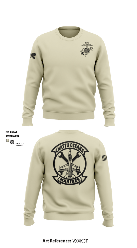 Crew Neck Sweatshirt, , Marines, Teamtime, Team time, sublimation, custom sports apparel, team uniforms, spirit wear, spiritwear, sports uniforms, custom shirts, team store, custom team store, fundraiser sports, apparel fundraiser
