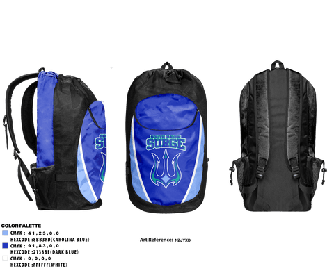 Gear Bag, South Haven Surge, Baseball, Teamtime, Team time, sublimation, custom sports apparel, team uniforms, spirit wear, spiritwear, sports uniforms, custom shirts, team store, custom team store, fundraiser sports, apparel fundraiser