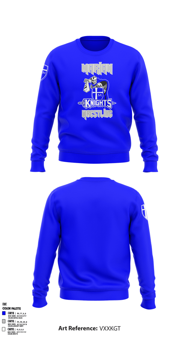 Crew Neck Sweatshirt, Marian High School Wrestling, Wrestling, Teamtime, Team time, sublimation, custom sports apparel, team uniforms, spirit wear, spiritwear, sports uniforms, custom shirts, team store, custom team store, fundraiser sports, apparel fundraiser