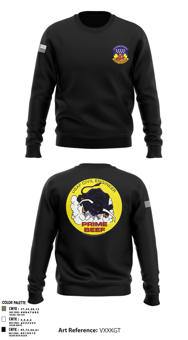 Crew Neck Sweatshirt, 366 TRS, Air Force, Teamtime, Team time, sublimation, custom sports apparel, team uniforms, spirit wear, spiritwear, sports uniforms, custom shirts, team store, custom team store, fundraiser sports, apparel fundraiser