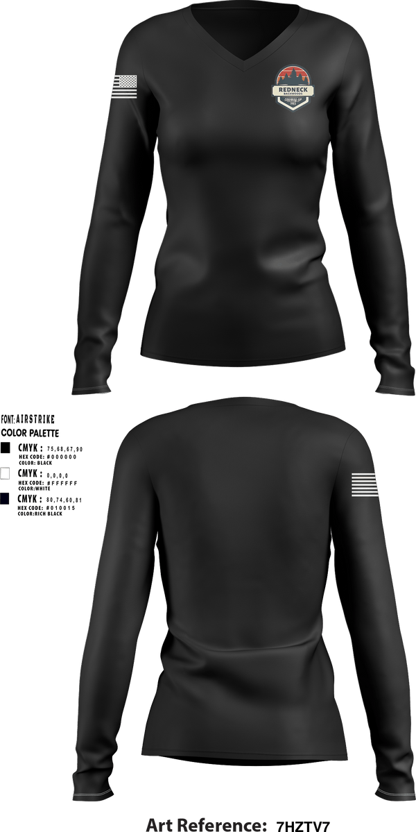 Women's Long Sleeve Vneck Shirt, GOD'S GANGSTER'SREDNECK'SREDNECK'SREDNECK'SREDNECK'S, Bowling, Teamtime, Team time, sublimation, custom sports apparel, team uniforms, spirit wear, spiritwear, sports uniforms, custom shirts, team store, custom team store, fundraiser sports, apparel fundraiser